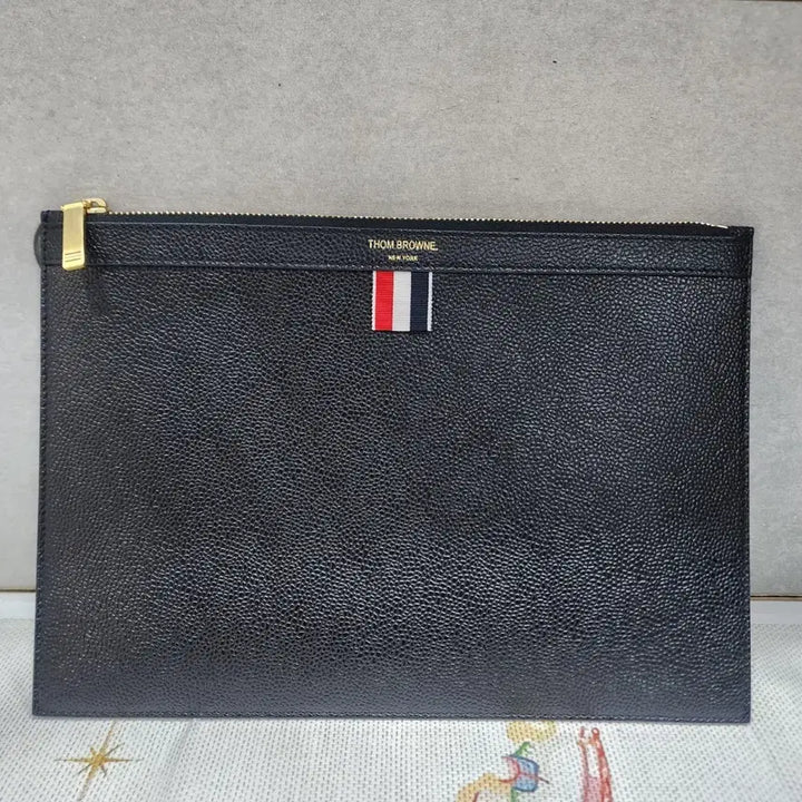 [BUNJANG] Thom Browne Leather Clutch Small / 톰브라운 레더 클러치 스몰 새제품