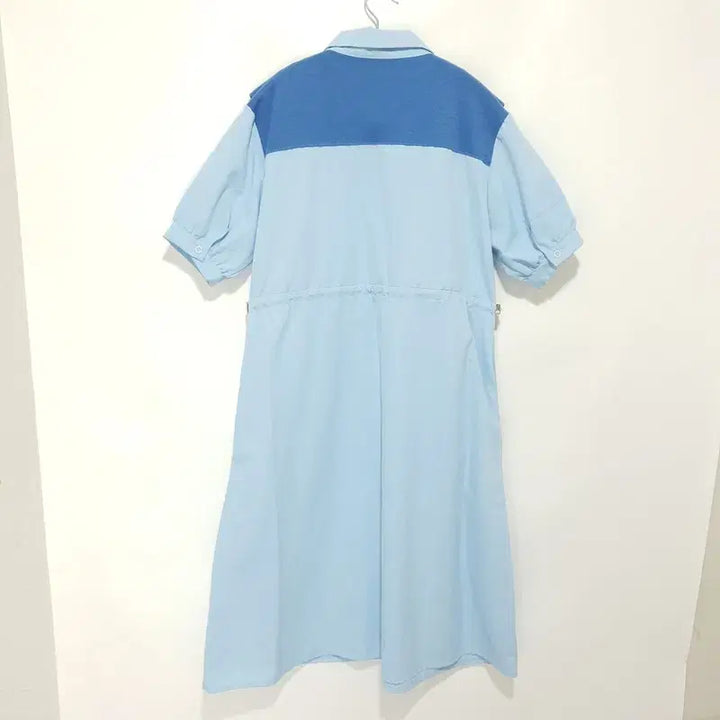 [BUNJANG] Unspecified Cape String Short Sleeve Dress / 케이프 배색 스트링 반팔 원피스 F_S0263