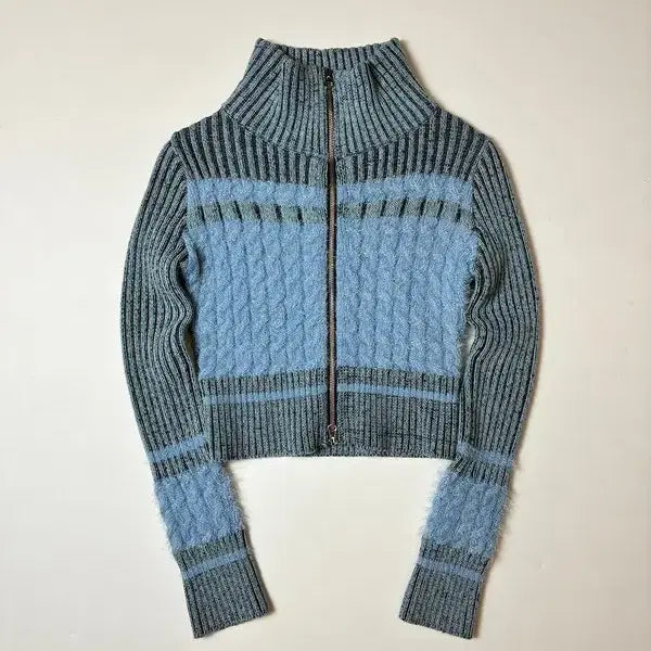 [BUNJANG] LARTIGENT Karina Knit Zip-up PN8716 / 라티젠 LARTIGENT 카리나 니트 집업 PN8716