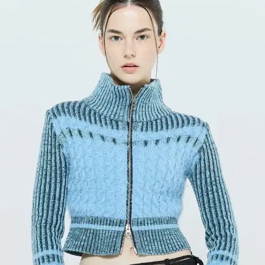 [BUNJANG] LARTIGENT Karina Knit Zip-up PN8716 / 라티젠 LARTIGENT 카리나 니트 집업 PN8716