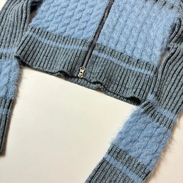 [BUNJANG] LARTIGENT Karina Knit Zip-up PN8716 / 라티젠 LARTIGENT 카리나 니트 집업 PN8716