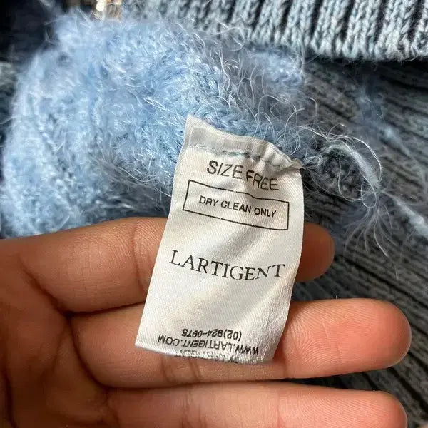 [BUNJANG] LARTIGENT Karina Knit Zip-up PN8716 / 라티젠 LARTIGENT 카리나 니트 집업 PN8716