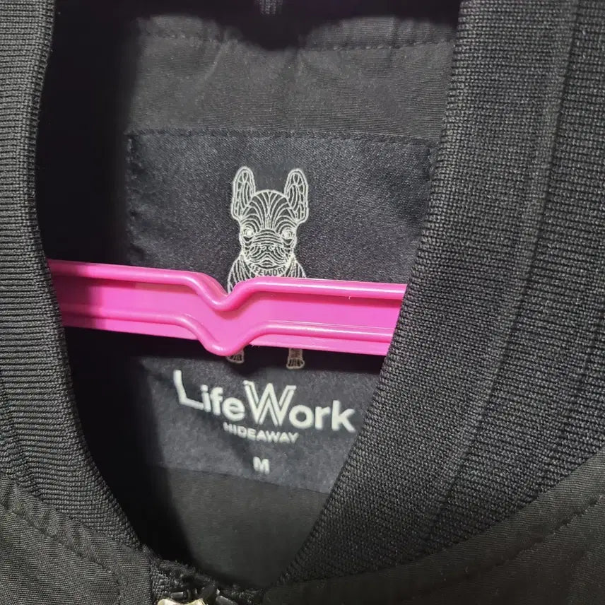 [BUNJANG] LIFEWORK Black Embroidered Jumper / ㄷ121 LIFEWORK 점퍼