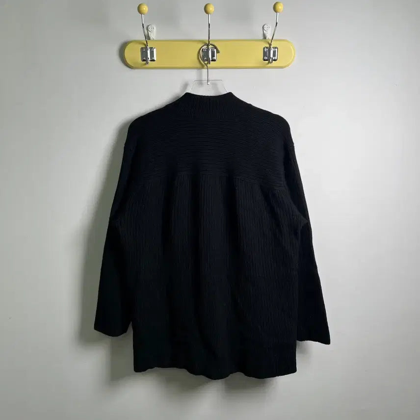 [BUNJANG] Des Pres Black Wool Knit Zip-up / Des pres 블랙 울 니트 집업