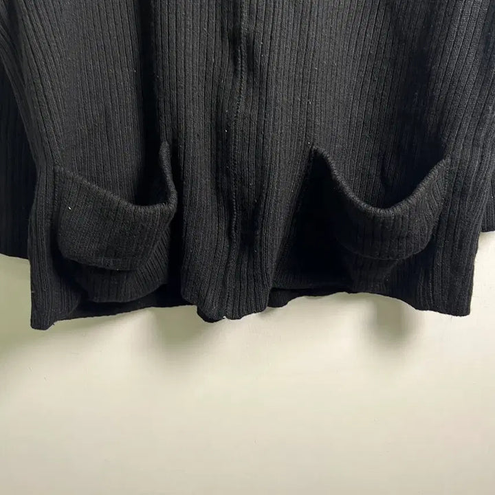 [BUNJANG] Des Pres Black Wool Knit Zip-up / Des pres 블랙 울 니트 집업