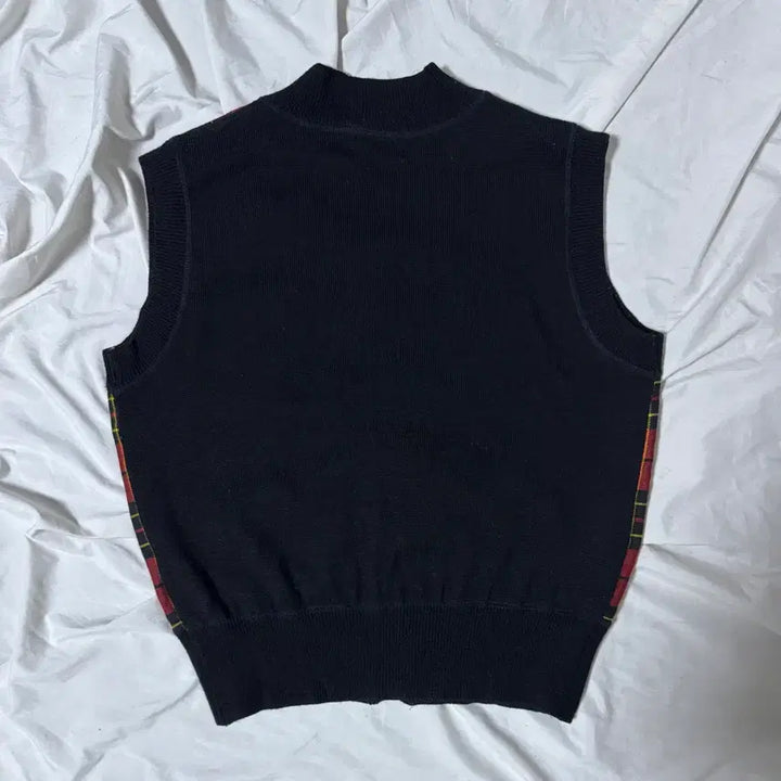 [BUNJANG] Junior Gaultier Checkered Knit Vest / 80s 주니어 고티에 체크 니트 베스트 장폴고티에