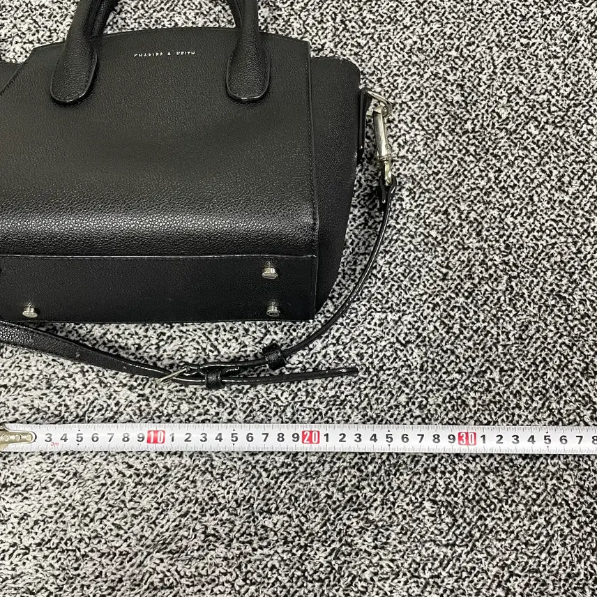 [BUNJANG] Charles &amp; Keith Britton Ruched Top Handle Tote Bag / 빈티지9. 찰스앤키스 브리튼 러치드 탑 핸들 토트백 가방 크로스백