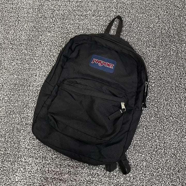 [BUNJANG] Vintage JanSport Superbreak Plus Backpack Black / 빈티지9. 잔스포츠 슈퍼브레이크 플러스 백팩 책가방 가방 블랙