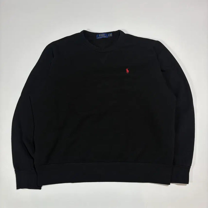 [BUNJANG] Polo Ralph Lauren Black Embroidered Sweatshirt / 폴로랄프로렌 블랙 자수 맨투맨