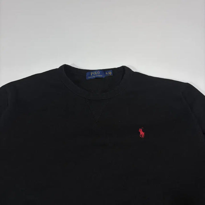 [BUNJANG] Polo Ralph Lauren Black Embroidered Sweatshirt / 폴로랄프로렌 블랙 자수 맨투맨