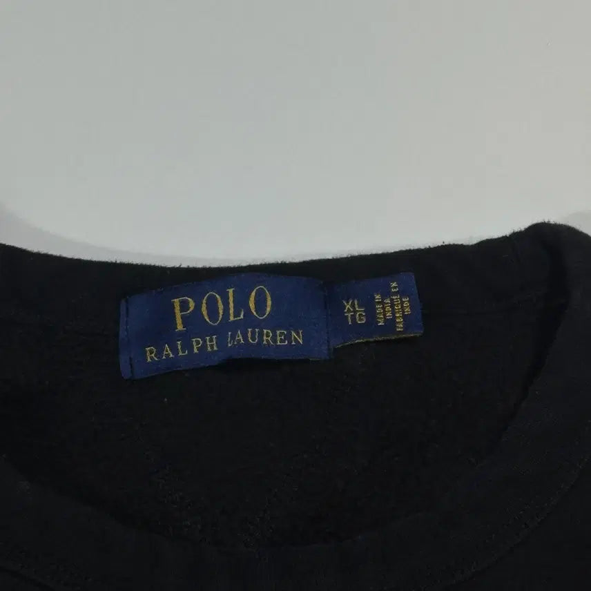 [BUNJANG] Polo Ralph Lauren Black Embroidered Sweatshirt / 폴로랄프로렌 블랙 자수 맨투맨