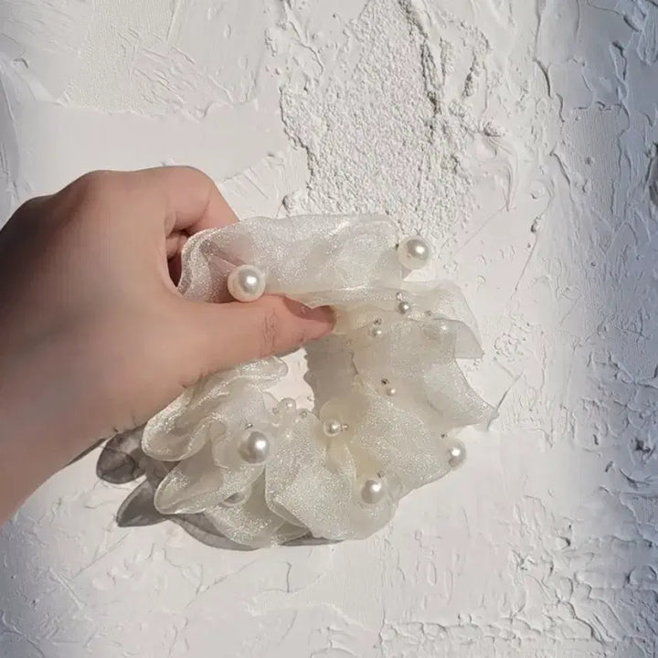 [SOLD OUT] 오간자 머리끈 화이트(새상품)