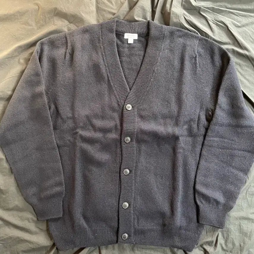 [BUNJANG] Sunspel Lambswool Cardigan Navy L / 선스펠 램스 울 가디건 네이비, L