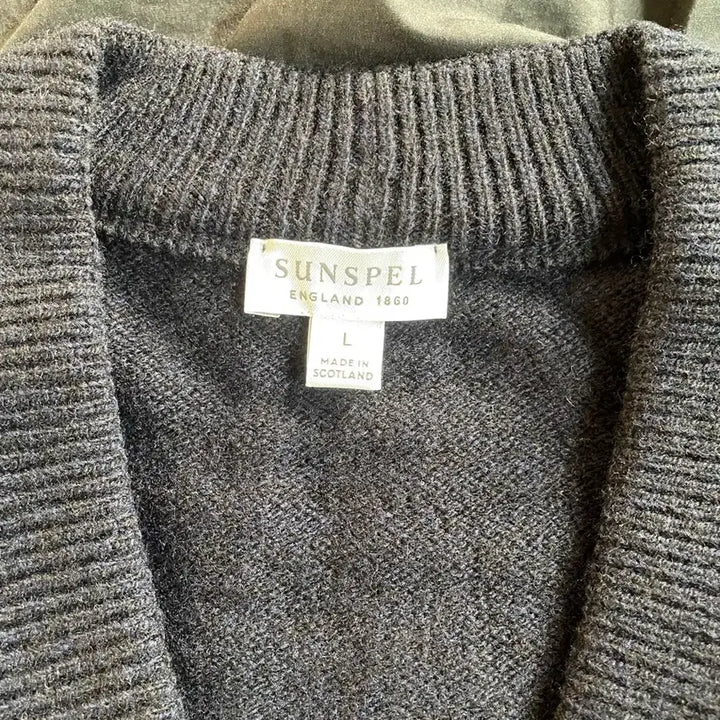 [BUNJANG] Sunspel Lambswool Cardigan Navy L / 선스펠 램스 울 가디건 네이비, L
