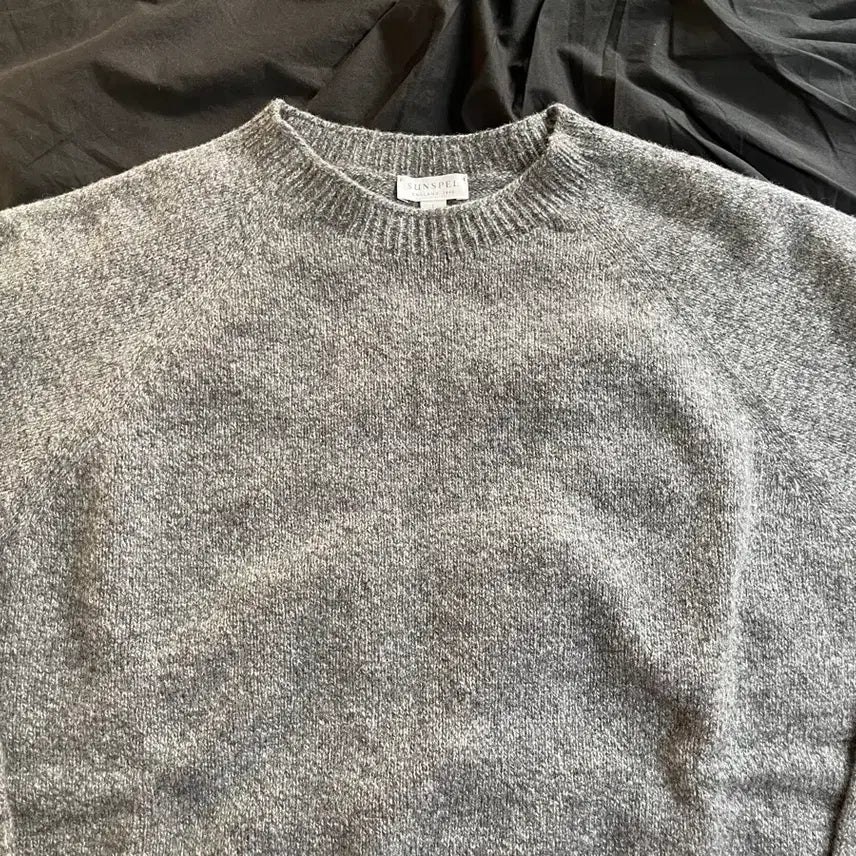 [BUNJANG] Sunspel Lambswool Jumper Gray, L / 선스펠 램스 울 스웨터 그레이, L