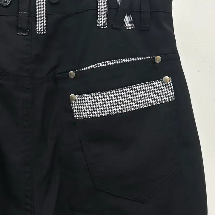 [BUNJANG] Vintage Punk Rock Black Low-Rise Cotton Pants / 일본빈티지 펑크룩 락시크 블랙 로우라이즈 코튼 팬츠 바지