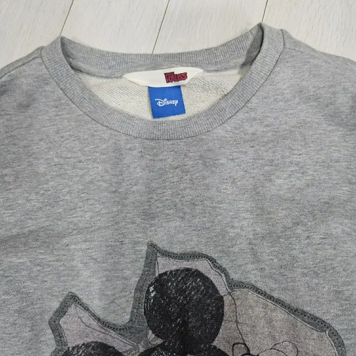 [SOLD OUT] 미키마우스 회색 레이스 소매 맨투맨