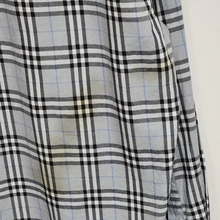 [BUNJANG] Burberry Checkered Shirt Casual Wear / (L) 버버리 남방 체크 셔츠 포켓 캐주얼 매장판