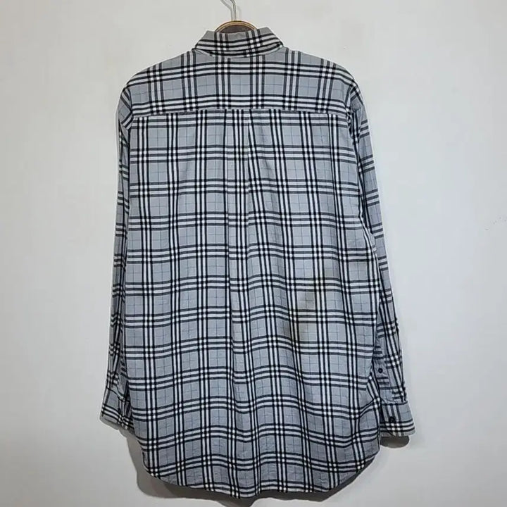 [BUNJANG] Burberry Checkered Shirt Casual Wear / (L) 버버리 남방 체크 셔츠 포켓 캐주얼 매장판