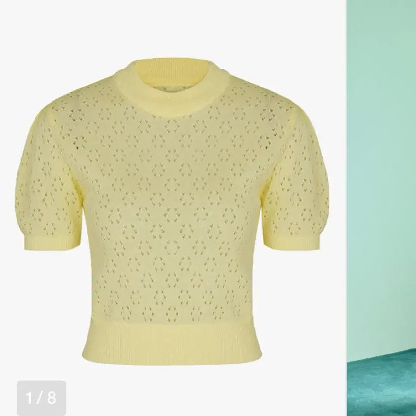 [BUNJANG] Margarine Fingers Punching Knit - Yellow / 마가린 핑거스 Punching Knit - Yellow