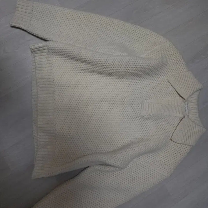 [SOLD OUT] 렉토 청키 케이블 니트 M 아이보리