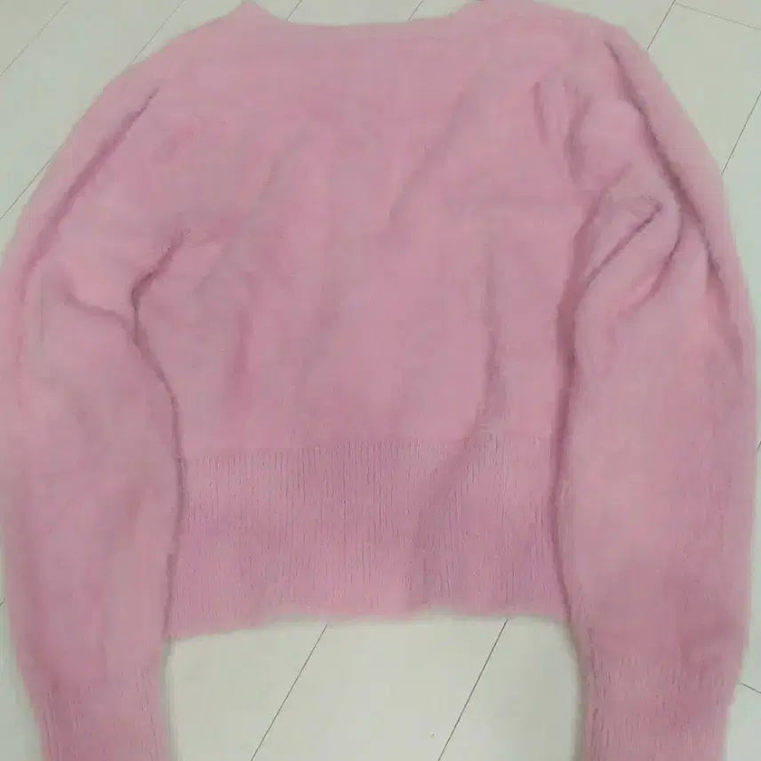 [BUNJANG] Pink Fur Cardigan / 핑크  퍼 가디건s