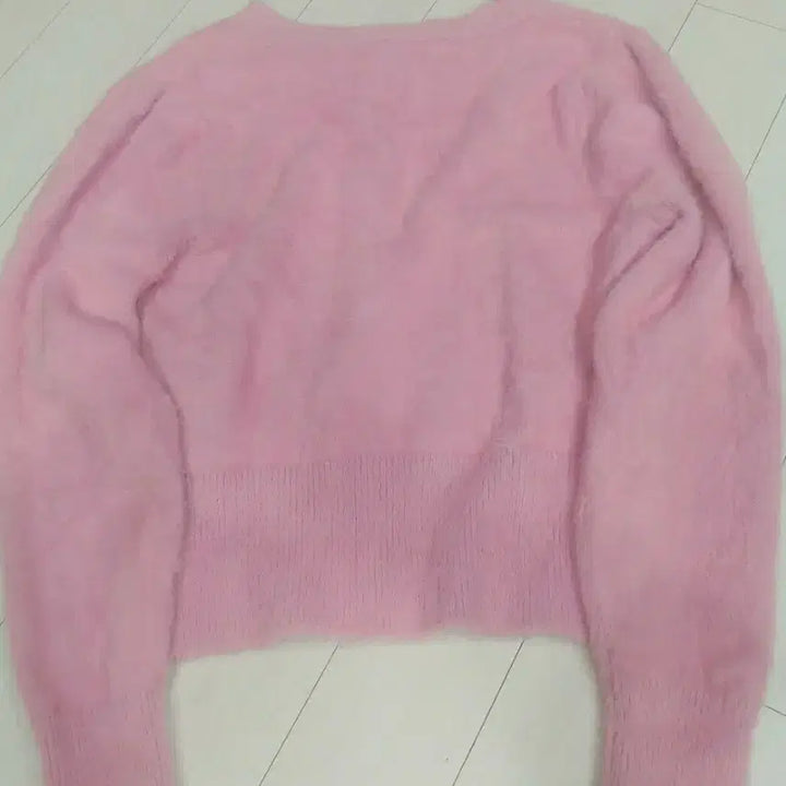 [BUNJANG] Pink Fur Cardigan / 핑크  퍼 가디건s