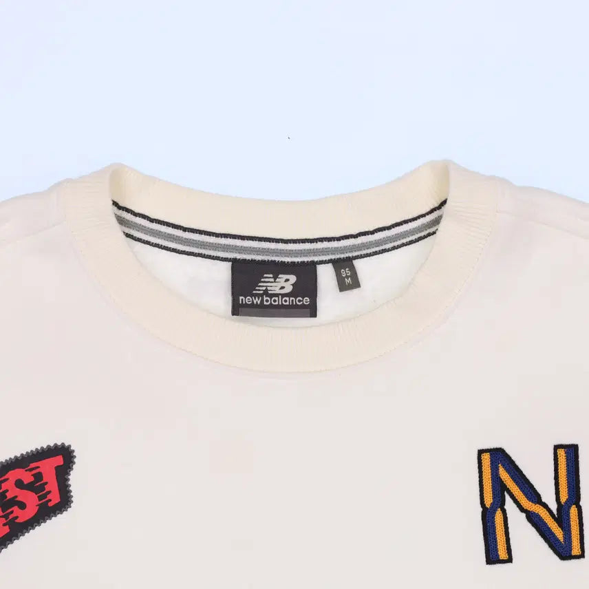 [BUNJANG] New Balance All Over Patch Sweatshirt / 95 뉴발란스 올오버 와펜 맨투맨 0311G