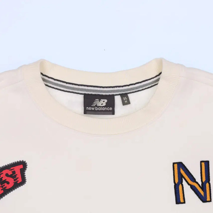 [BUNJANG] New Balance All Over Patch Sweatshirt / 95 뉴발란스 올오버 와펜 맨투맨 0311G