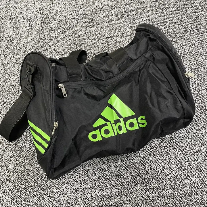 [BUNJANG] Adidas Diablo Duffel Bag Black Green / 빈티지9. 아디다스 디아블로 더플백 보스턴백 가방 블랙 그린 몬스터깔