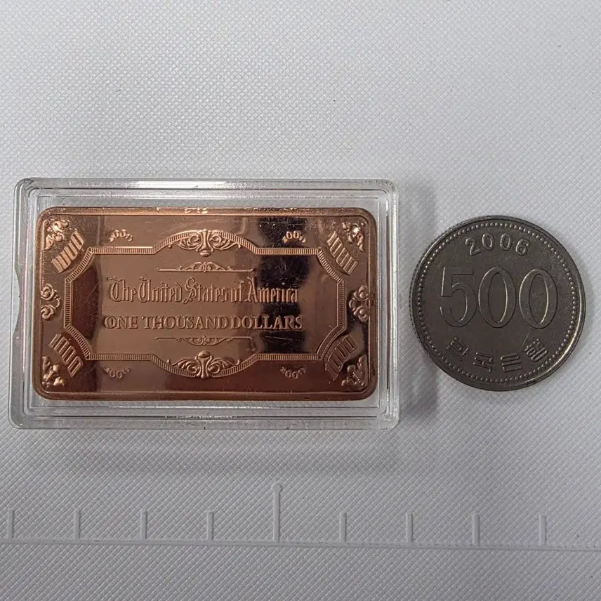 [BUNJANG] ZK1901 1oz Copper Bar / 미국 천달러지폐 도안 1온스 순 구리바 ZK1901