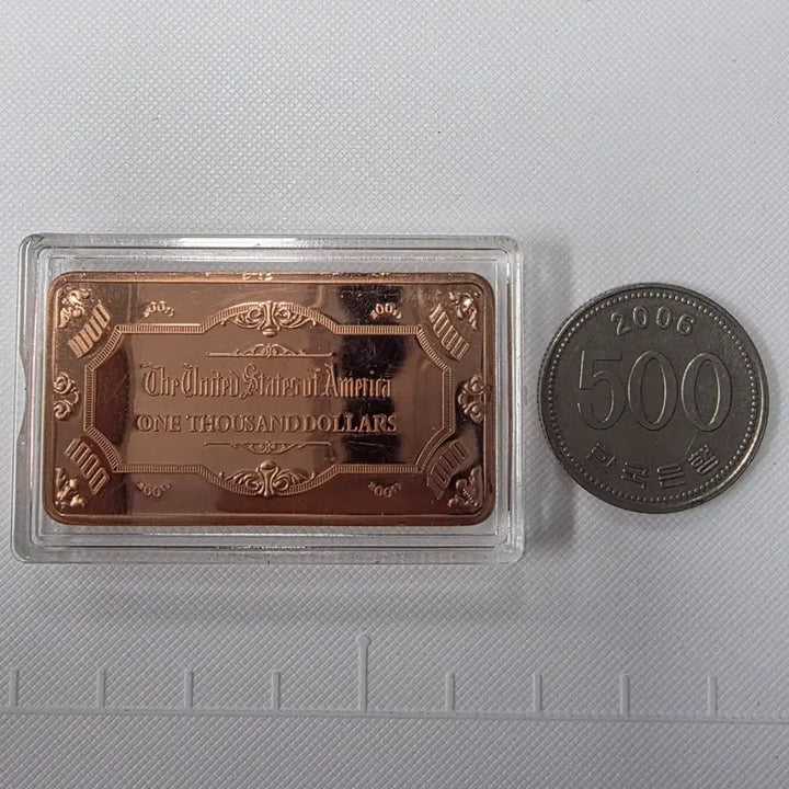 [BUNJANG] ZK1901 1oz Copper Bar / 미국 천달러지폐 도안 1온스 순 구리바 ZK1901