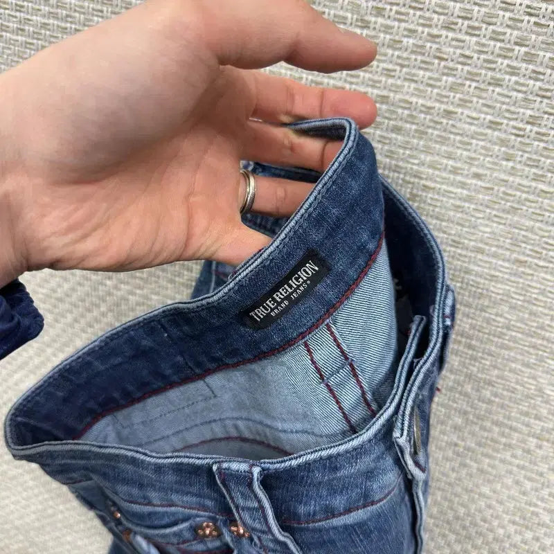 [BUNJANG] True Religion Semi-Bootcut Denim Jeans / 트루릴리젼 세미부츠컷 스판 데님 청바지 28인치 A07879