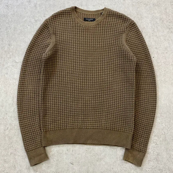 [BUNJANG] ALLSAINTS Brown Cotton Knit Sweater / [S] ALLSAINTS 올세인츠 브라운 코튼 니트
