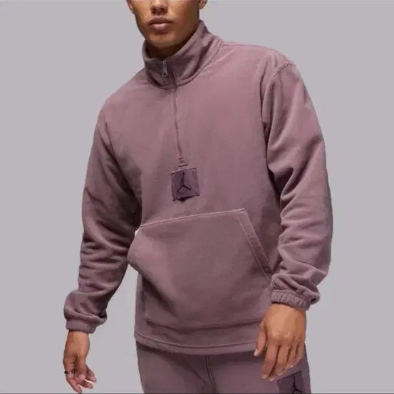 [BUNJANG] Nike Jordan Half-Zip Fleece Sweatshirt / 나이키 조던 반집업 플리스 맨투맨(조거 셋트 판매)