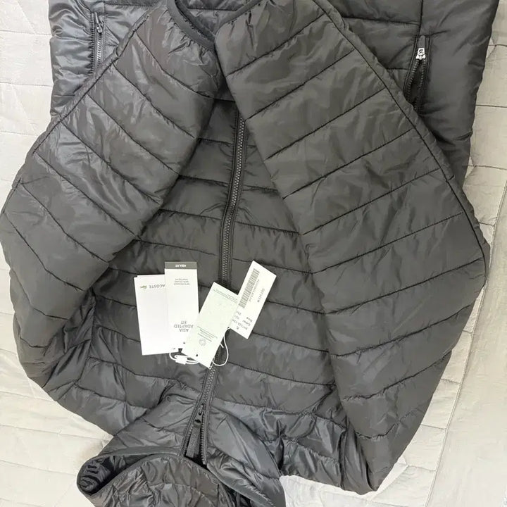 [BUNJANG] Lacoste Black Lightweight Hooded Padded Jacket / 라코스테 블랙 경량 후드 패딩 54사이즈