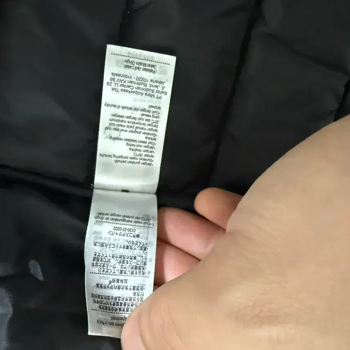 [BUNJANG] Lacoste Black Lightweight Hooded Padded Jacket / 라코스테 블랙 경량 후드 패딩 54사이즈