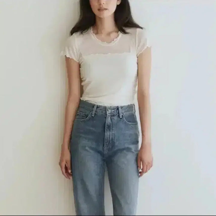 [SOLD OUT] 타낫 레이스 투웨이 탑 아이보리