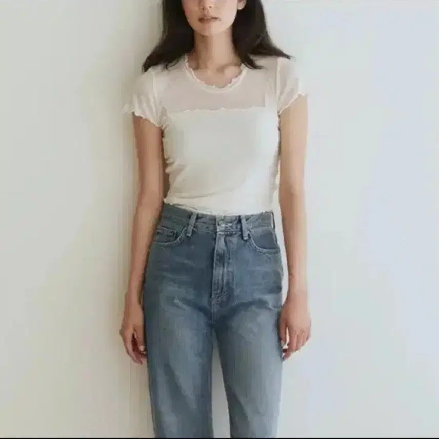 [SOLD OUT] 타낫 레이스 투웨이 탑 아이보리