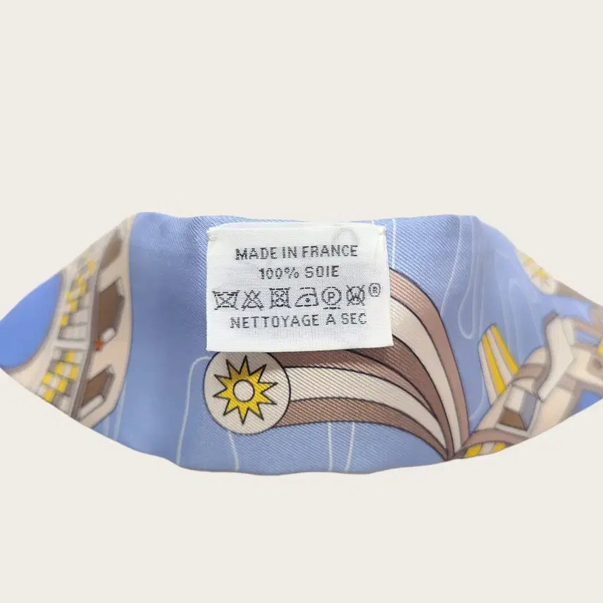 [BUNJANG] Hermès Odyssey Twilly Scarf / 에르메스 베이지 블루 오디세이 트윌리 스카프