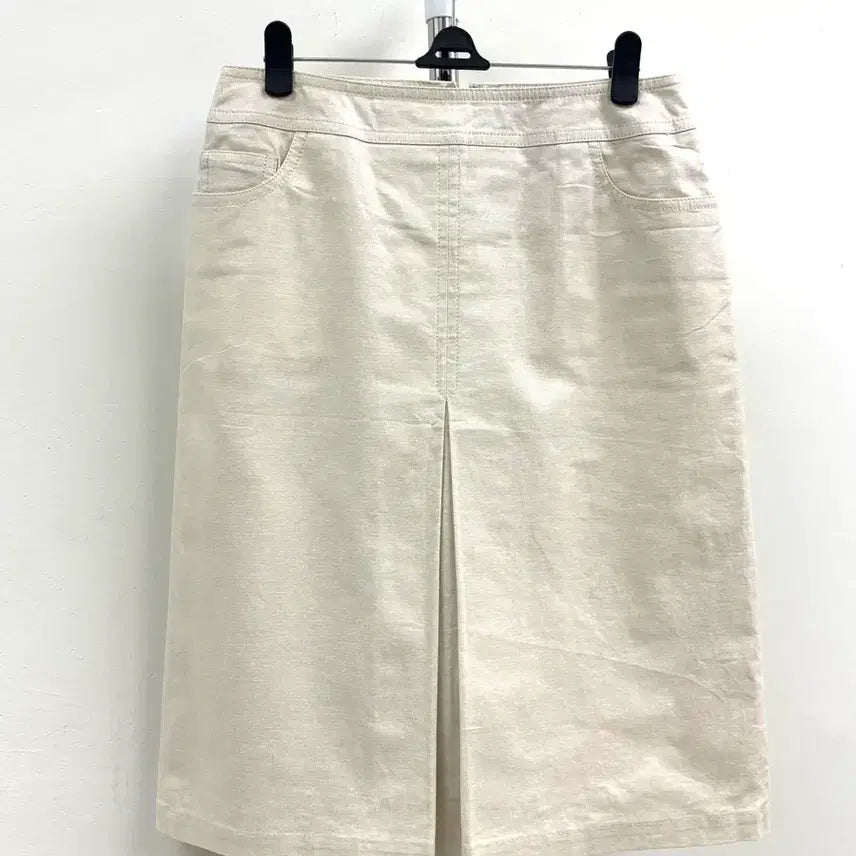 [BUNJANG] 7-I Dconcept Ivory Glitter Midi Skirt / 일본빈티지 아이보리 슬릿 글리터 미디 스커트 치마