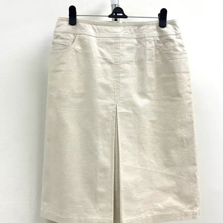 [BUNJANG] 7-I Dconcept Ivory Glitter Midi Skirt / 일본빈티지 아이보리 슬릿 글리터 미디 스커트 치마