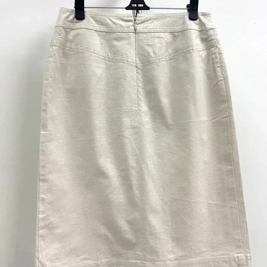 [BUNJANG] 7-I Dconcept Ivory Glitter Midi Skirt / 일본빈티지 아이보리 슬릿 글리터 미디 스커트 치마
