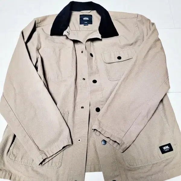 [BUNJANG] Vans Corduroy Collar Chore Jacket / 반스 코듀로이카라 초어자켓 워크자켓 L  폴1309
