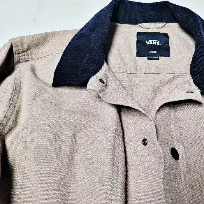 [BUNJANG] Vans Corduroy Collar Chore Jacket / 반스 코듀로이카라 초어자켓 워크자켓 L  폴1309