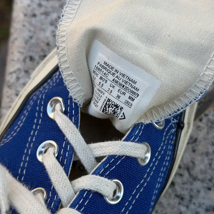 [BUNJANG] Converse Chuck 70 Low Vintage Canvas Rush Blue Sneakers / Converse 컨버스 척 70 로우 빈티지 캔버스 러쉬 블루