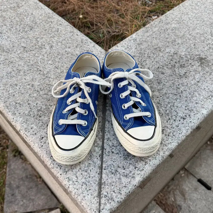 [BUNJANG] Converse Chuck 70 Low Vintage Canvas Rush Blue Sneakers / Converse 컨버스 척 70 로우 빈티지 캔버스 러쉬 블루