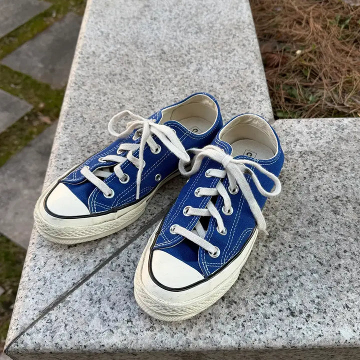 [BUNJANG] Converse Chuck 70 Low Vintage Canvas Rush Blue Sneakers / Converse 컨버스 척 70 로우 빈티지 캔버스 러쉬 블루