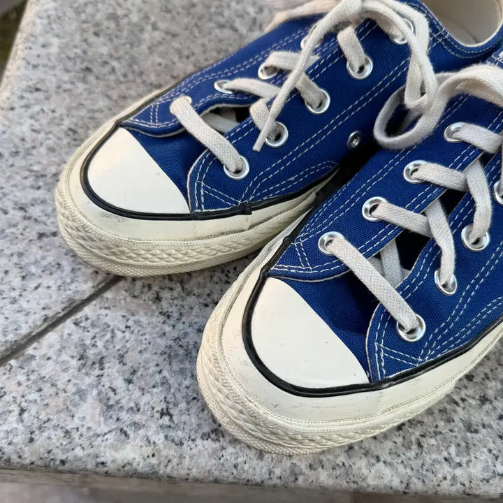 [BUNJANG] Converse Chuck 70 Low Vintage Canvas Rush Blue Sneakers / Converse 컨버스 척 70 로우 빈티지 캔버스 러쉬 블루