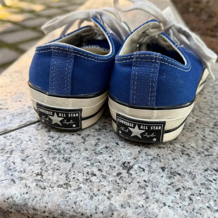 [BUNJANG] Converse Chuck 70 Low Vintage Canvas Rush Blue Sneakers / Converse 컨버스 척 70 로우 빈티지 캔버스 러쉬 블루